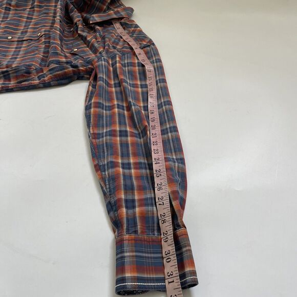 Panhandle Rough Stock Shirt Western Rodeo Mens Medium Flip Cuff‎ Pearl Snaps - Picture 9 of 10